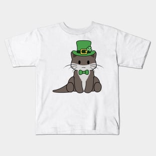St Patrick Day Otter Kids T-Shirt